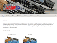 Tablet Screenshot of pardiniguns.com